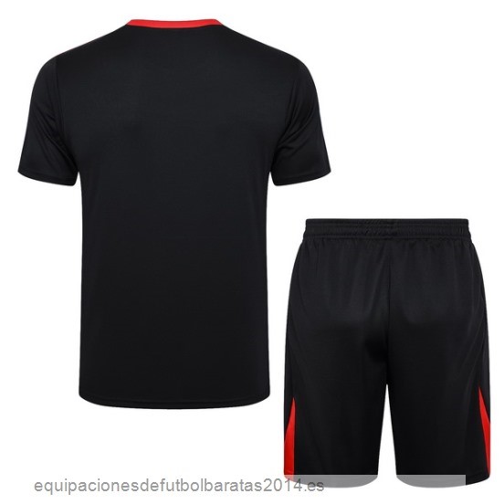 Nuevo Entrenamiento Conjunto Completo Liverpool 24/25 Negro Blanco Baratas